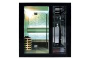 Sauna seca + sauna húmeda con ducha AU-001B